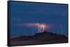 Storm Over Shiprock Dike New Mexico-Steve Gadomski-Framed Stretched Canvas