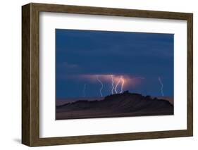 Storm Over Shiprock Dike New Mexico-Steve Gadomski-Framed Photographic Print