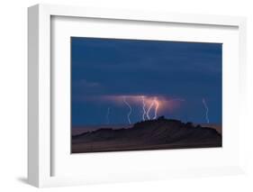 Storm Over Shiprock Dike New Mexico-Steve Gadomski-Framed Photographic Print