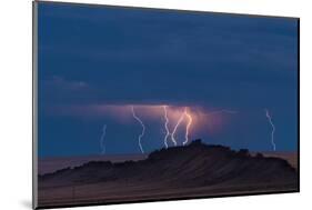 Storm Over Shiprock Dike New Mexico-Steve Gadomski-Mounted Photographic Print