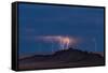 Storm Over Shiprock Dike New Mexico-Steve Gadomski-Framed Stretched Canvas