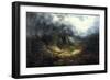 Storm over the Blue Ridge (Oil on Canvas)-William Charles Anthony Frerichs-Framed Giclee Print