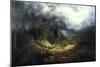 Storm over the Blue Ridge (Oil on Canvas)-William Charles Anthony Frerichs-Mounted Giclee Print