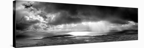 Storm over the Sea Between Eigg and the Mainland, Highland, Scotland, UK-Lee Frost-Stretched Canvas