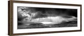 Storm over the Sea Between Eigg and the Mainland, Highland, Scotland, UK-Lee Frost-Framed Photographic Print