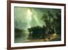 Storm over the Sierra Nevada-Albert Bierstadt-Framed Art Print