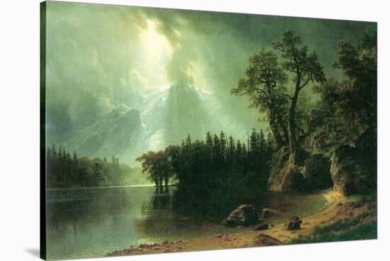 Storm over the Sierra Nevada-Albert Bierstadt-Stretched Canvas