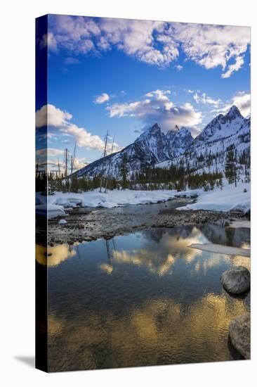 storm over the Tetons from Cottonwood Creek, Grand Teton National Park, Wyoming, USA-Russ Bishop-Stretched Canvas