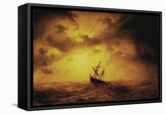 Storm Pa Havet-Marcus Larson-Framed Stretched Canvas