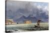 Storm Passing over Vesuvius, c.1840-50-Jacob George Strutt-Stretched Canvas