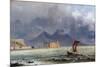 Storm Passing over Vesuvius, c.1840-50-Jacob George Strutt-Mounted Giclee Print