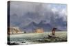 Storm Passing over Vesuvius, c.1840-50-Jacob George Strutt-Stretched Canvas