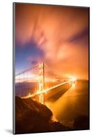 Storm Rolls in at Golden Gate Pre Dawn, Night San Francisco-Vincent James-Mounted Photographic Print