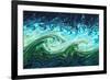 Storm Waves, Chaos Model-Eric Heller-Framed Photographic Print