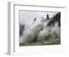 Storm Waves on Lake Superior Crashing on Minnesota Shoreline-Layne Kennedy-Framed Photographic Print