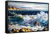 Storm Waves On Seacoast-balaikin2009-Framed Stretched Canvas