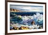 Storm Waves On Seacoast-balaikin2009-Framed Art Print