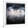 Storm-ongap-Framed Art Print