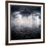 Storm-ongap-Framed Art Print