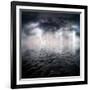 Storm-ongap-Framed Art Print