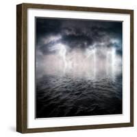 Storm-ongap-Framed Art Print