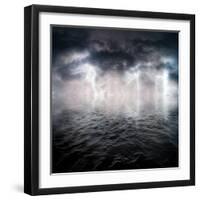 Storm-ongap-Framed Art Print