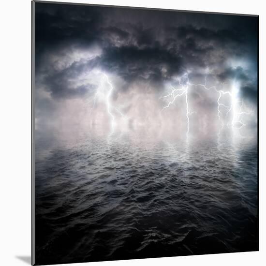 Storm-ongap-Mounted Art Print