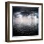 Storm-ongap-Framed Art Print