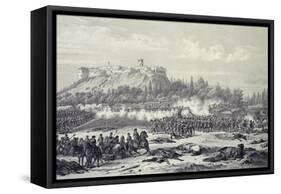 Storming of Chapultepec Castle by American Troops, September 14, 1847-Carl Nebel-Framed Stretched Canvas