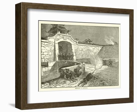 Storming of Kintang-null-Framed Giclee Print