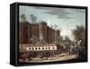 Storming of the Bastille, 14th July 1789-French School-Framed Stretched Canvas