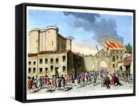 Storming of the Bastille, French Revolution, Paris, 1789-null-Framed Stretched Canvas