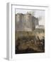 Storming of the Bastille, July 14th 1789-Jean Baptiste Lallemand-Framed Art Print