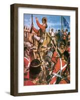 Storming of the Eureka Stockade-Clive Uptton-Framed Giclee Print