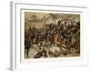 Storming of the Great Barricade at the Entrance of Le Bourget by the 3rd Garde-Grenadier Regiment Q-null-Framed Giclee Print