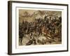 Storming of the Great Barricade at the Entrance of Le Bourget by the 3rd Garde-Grenadier Regiment Q-null-Framed Giclee Print