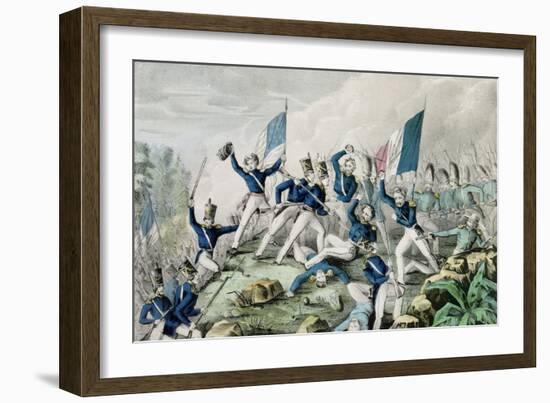 Storming of the Heights of Cerro Gordo, 1847-Nathaniel Currier-Framed Giclee Print