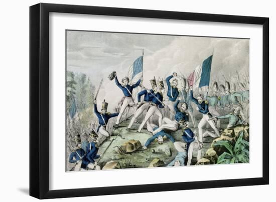 Storming of the Heights of Cerro Gordo, 1847-Nathaniel Currier-Framed Giclee Print