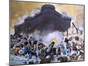 Storming the Bastille-Angus Mcbride-Mounted Giclee Print