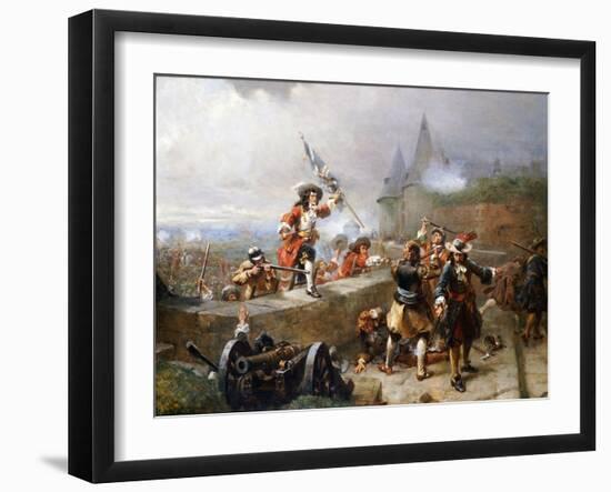 Storming the Battlements-Robert Alexander Hillingford-Framed Giclee Print