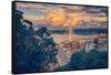 Stormy Afternoon at Bay Bridge East Span California-Vincent James-Framed Stretched Canvas