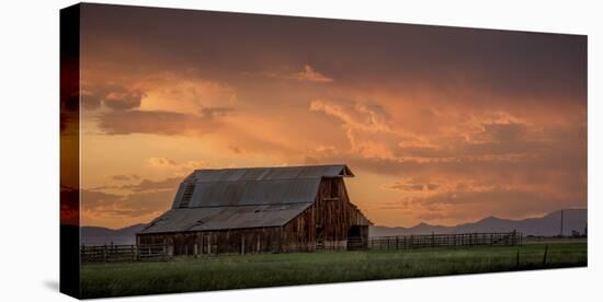 Stormy Barn 02-Dan Ballard-Stretched Canvas