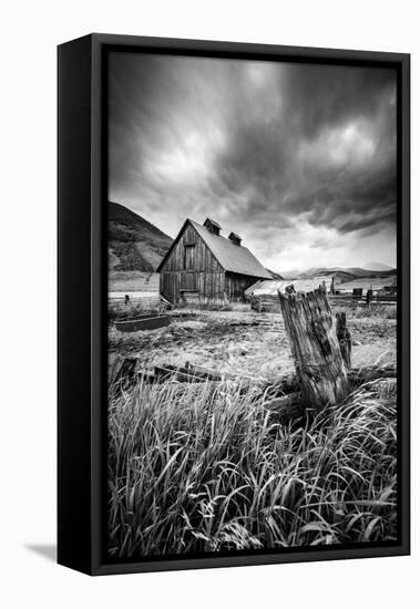 Stormy Barn-Dan Ballard-Framed Stretched Canvas