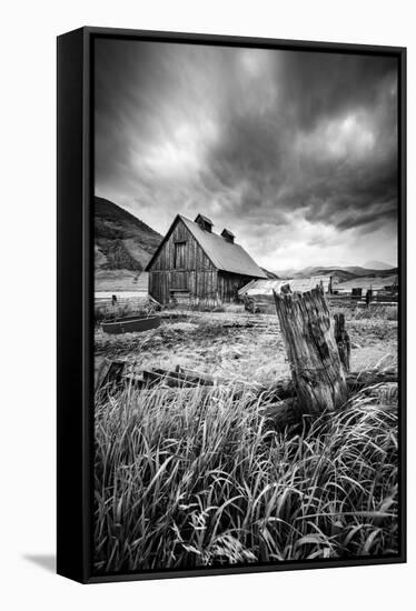 Stormy Barn-Dan Ballard-Framed Stretched Canvas