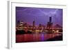 Stormy Brisbane-PJ Reading-Framed Photographic Print