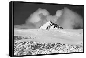 Stormy clouds approaching the Lilliehookbreen Glacier.-Sergio Pitamitz-Framed Stretched Canvas