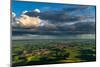 Stormy clouds over rolling hills from Steptoe Butte near Colfax, Washington State, USA-Chuck Haney-Mounted Photographic Print