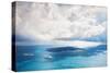 Stormy Clouds over the Sea, Santorini Island, Greece-Olga Gavrilova-Stretched Canvas