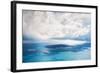 Stormy Clouds over the Sea, Santorini Island, Greece-Olga Gavrilova-Framed Photographic Print