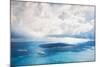 Stormy Clouds over the Sea, Santorini Island, Greece-Olga Gavrilova-Mounted Photographic Print